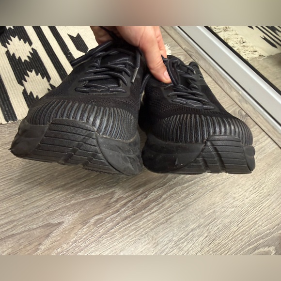 Hoka One One Bondi 7 Wide Women's 9.5 D(wide) Black Running Sneakers Shoes - Picture 3 of 13